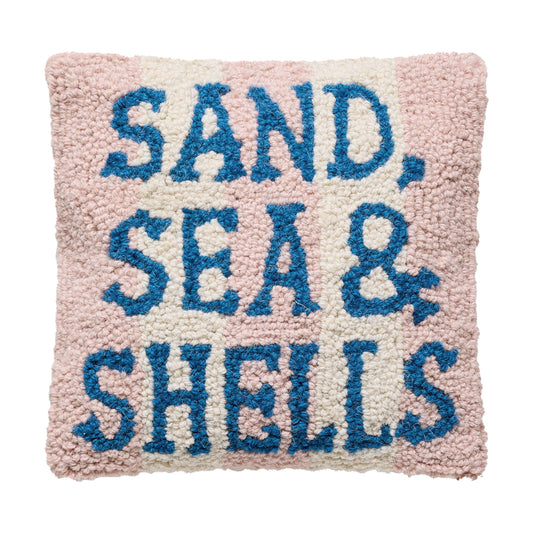 Sand Sea & Shells Hook Pillow