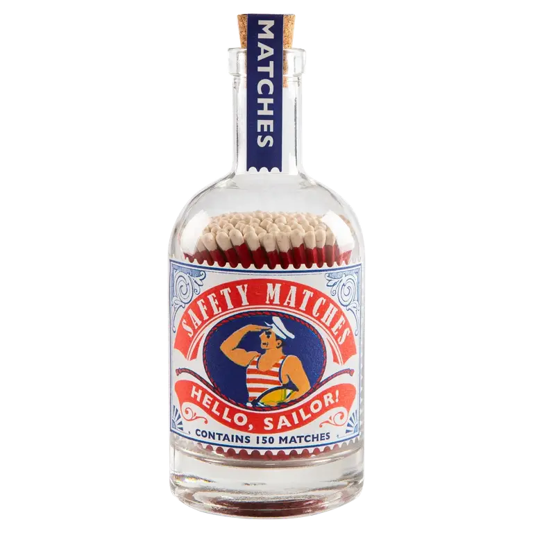 Hello Sailor | Glass Bottle - Safety Matches