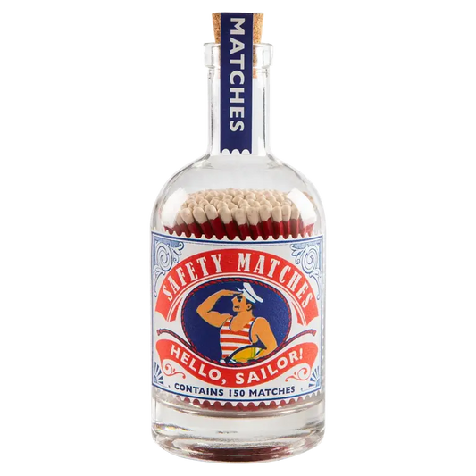 Hello Sailor | Glass Bottle - Safety Matches