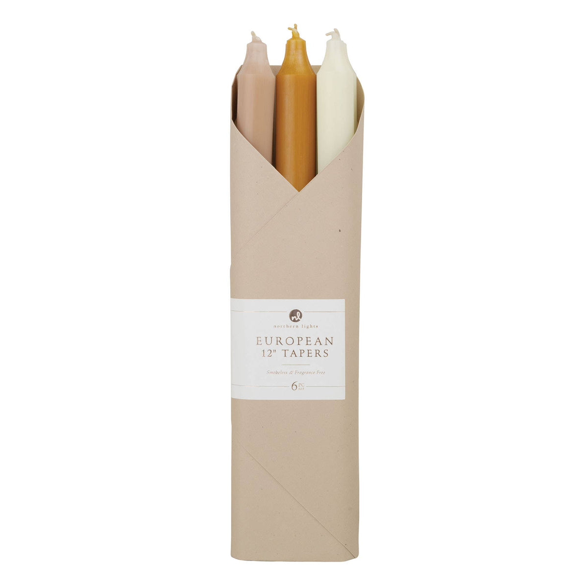 12" Taper Combo Candle Gift Set: Mistletoe