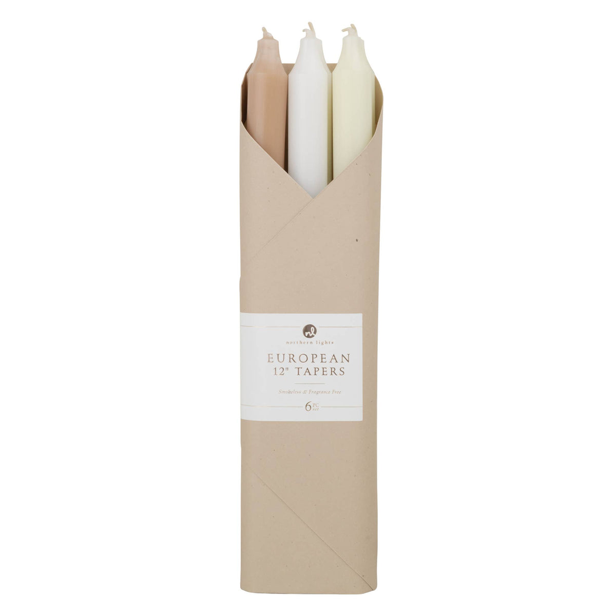 12" Taper Combo Candle Gift Set: Mistletoe