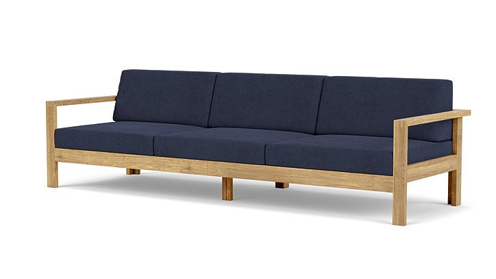 Linear Deep Seating 3-Seater with Cushion