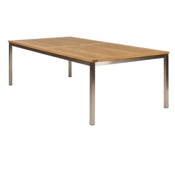 Equinox 87" Rect Teak Top Dining Table