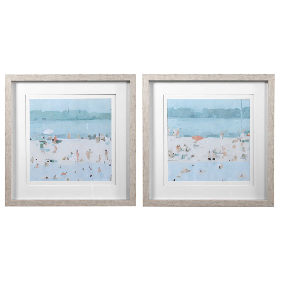 Sea Glass Sandbar Framed Prints