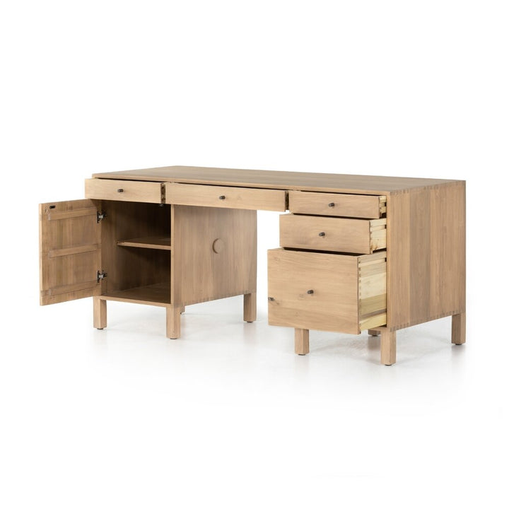Isador Executive Desk, Dry Wash Poplar