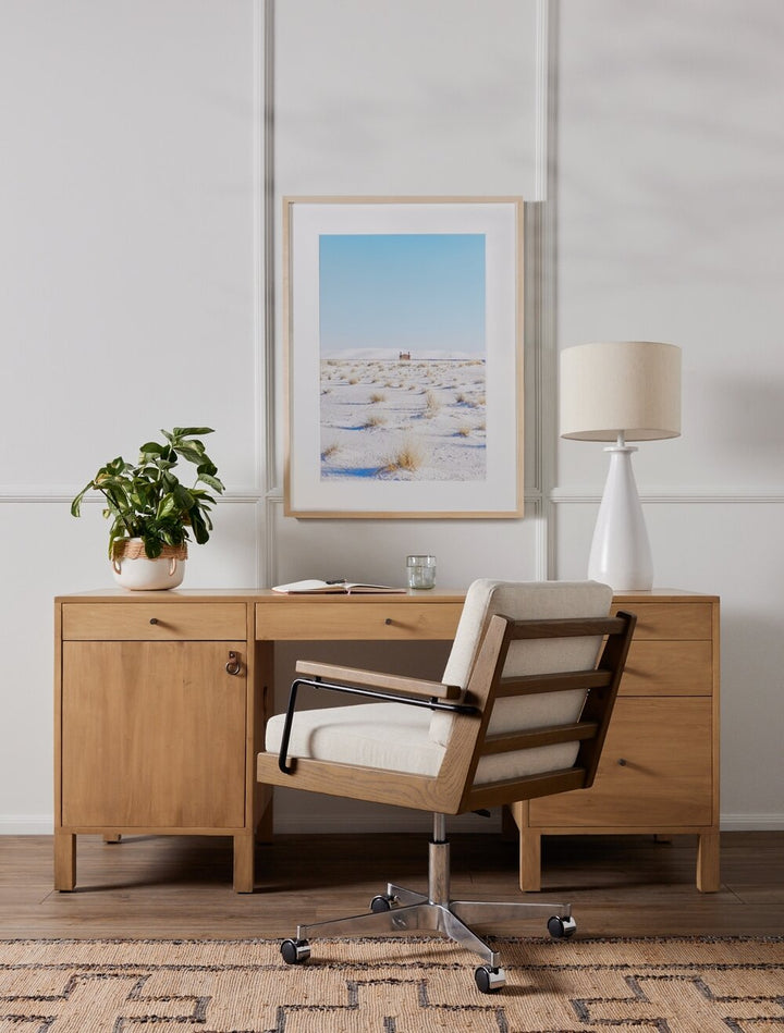 Isador Executive Desk, Dry Wash Poplar