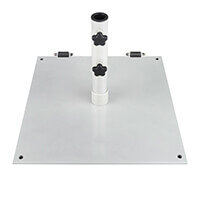 75 lb Steel Plate Base w/Rollers