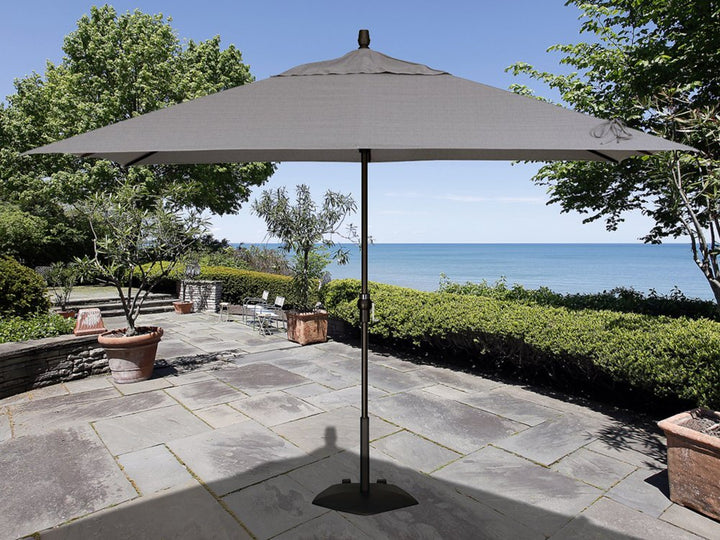 8'x11' Rectangular Crank-Lift Aluminum Umbrella