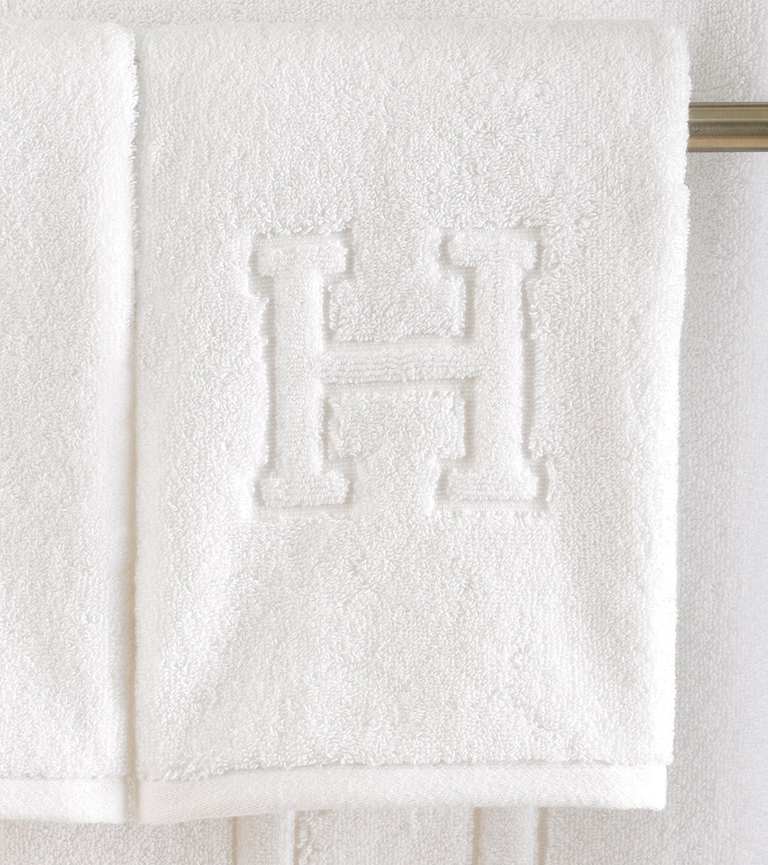 Auberge Monogram Letter Towels