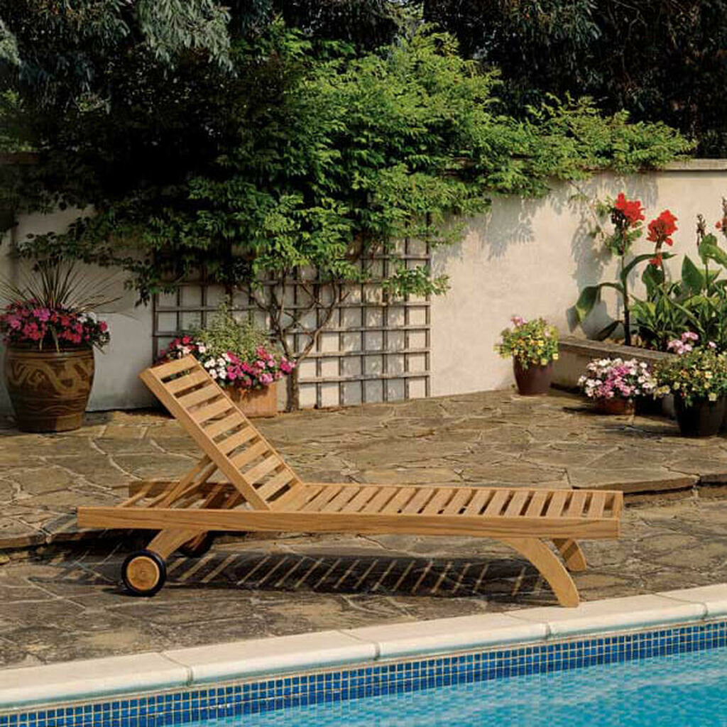 Capri Teak Loungers