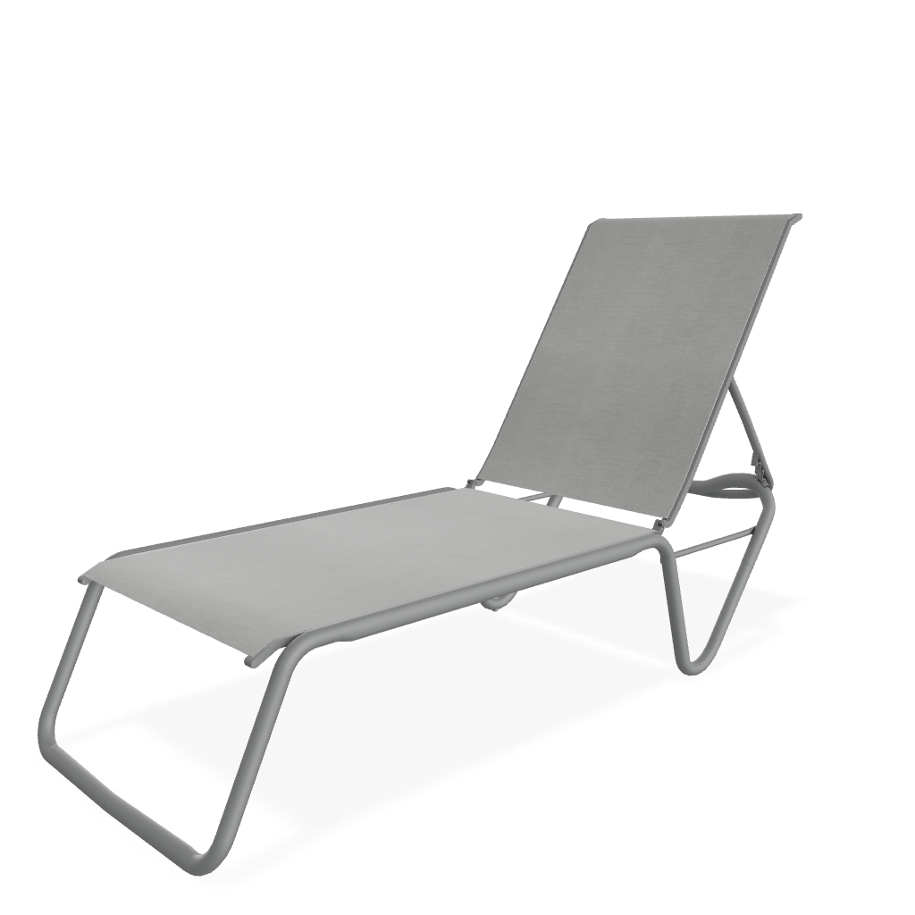Gardenella Four Position Stacking Armless Lay Flat Chaise