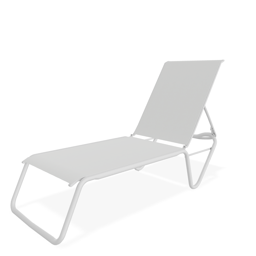 Gardenella Four Position Stacking Armless Lay Flat Chaise