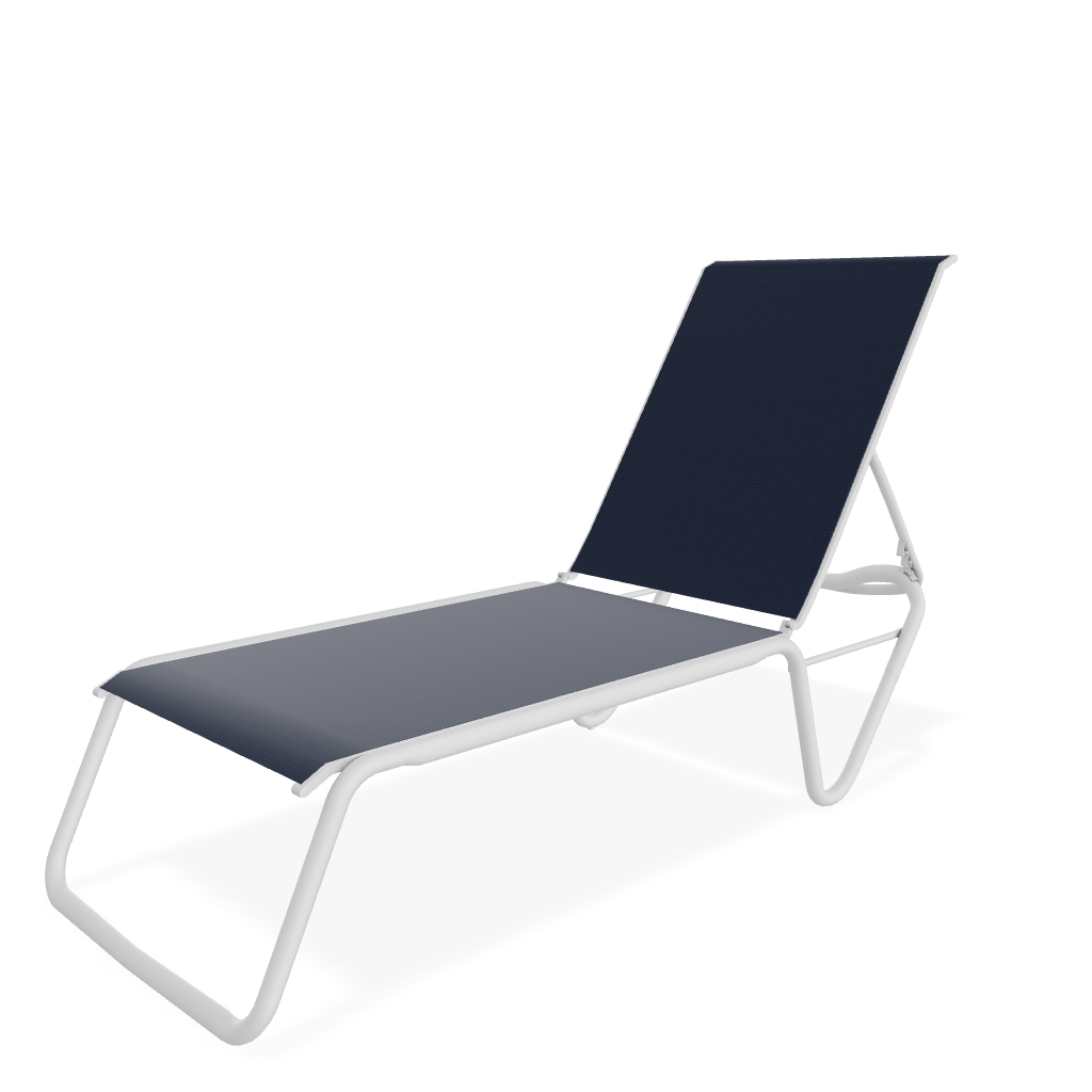 Gardenella Four Position Stacking Armless Lay Flat Chaise