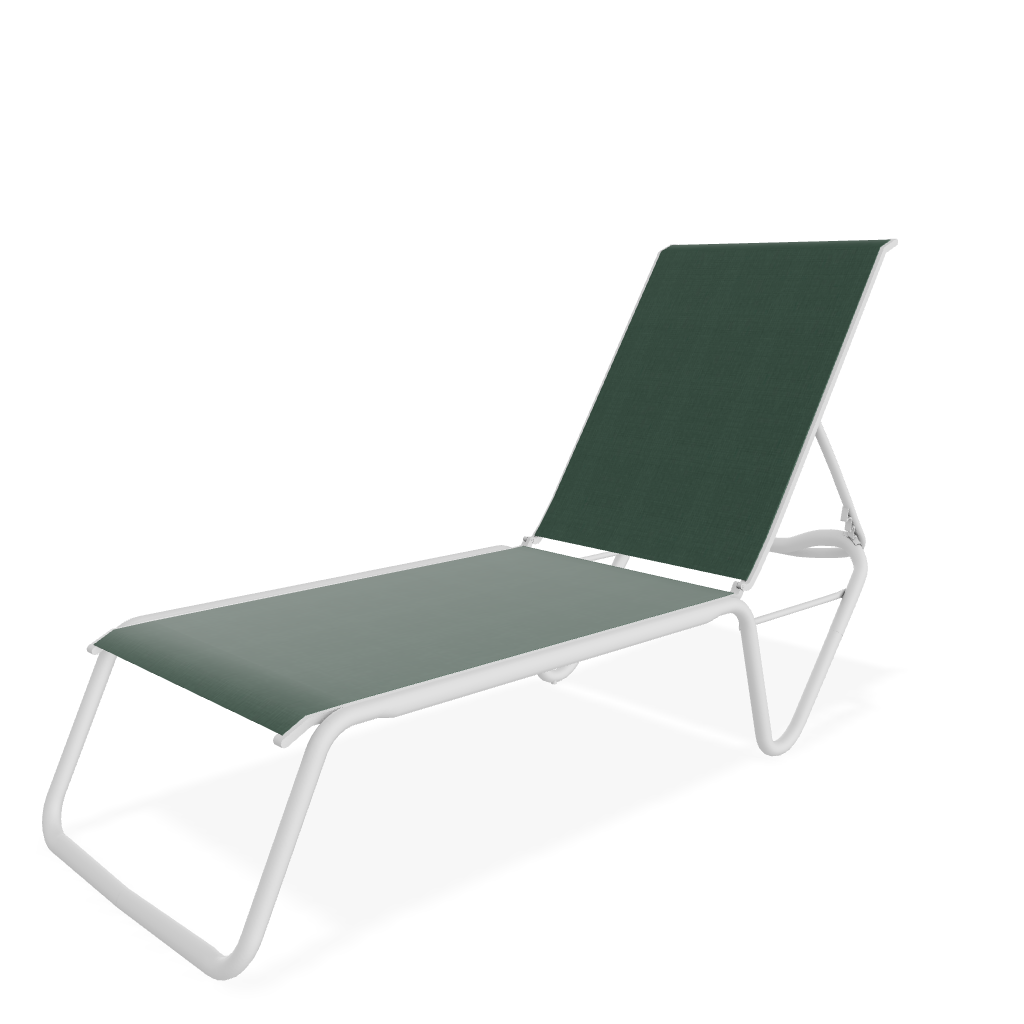 Gardenella Four Position Stacking Armless Lay Flat Chaise