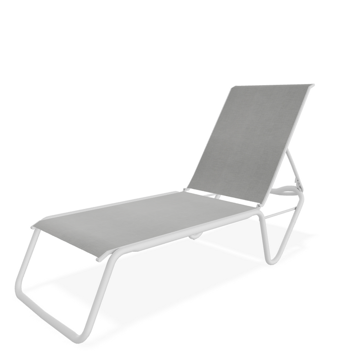 Gardenella Four Position Stacking Armless Lay Flat Chaise
