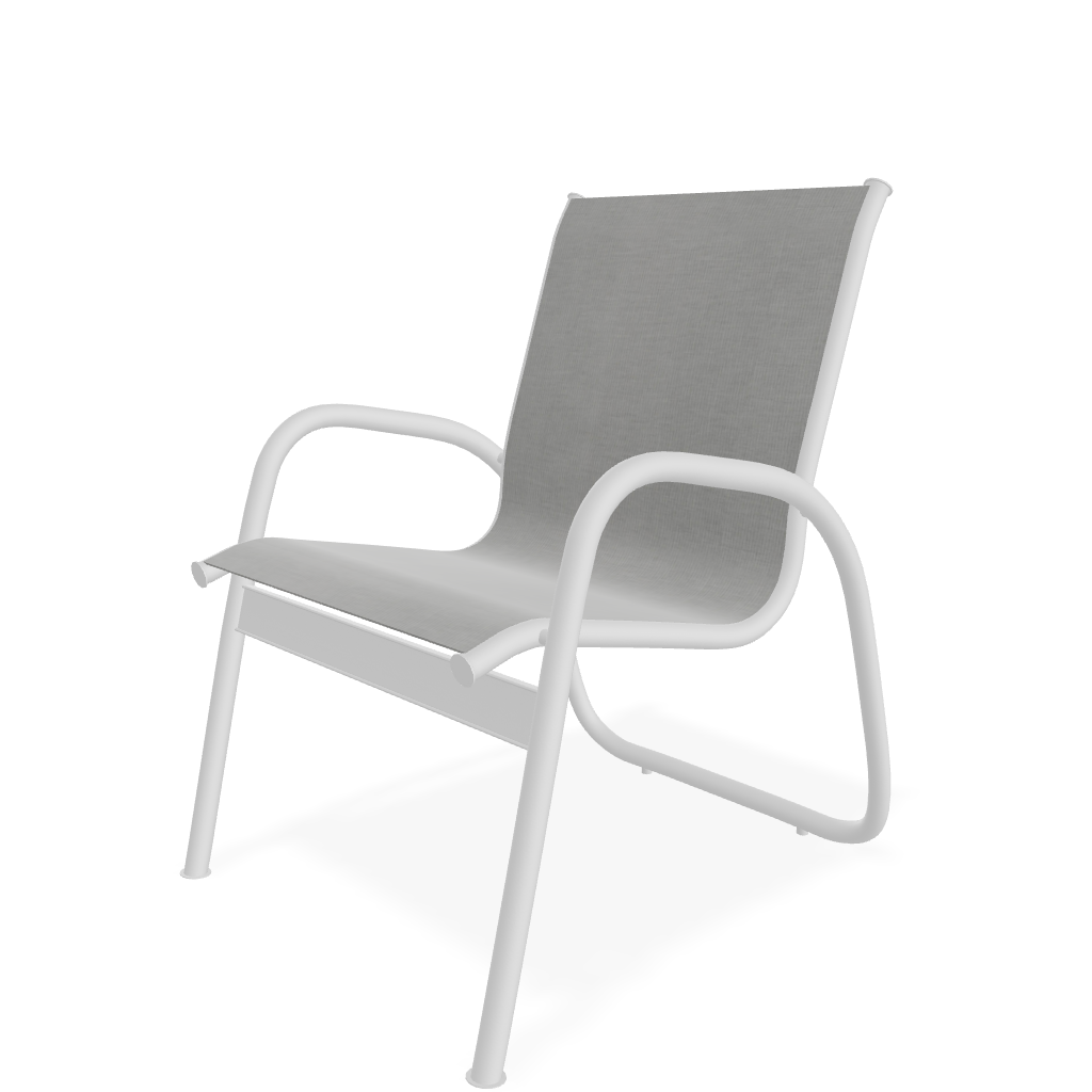 Gardenella Sling Stacking Arm Chair