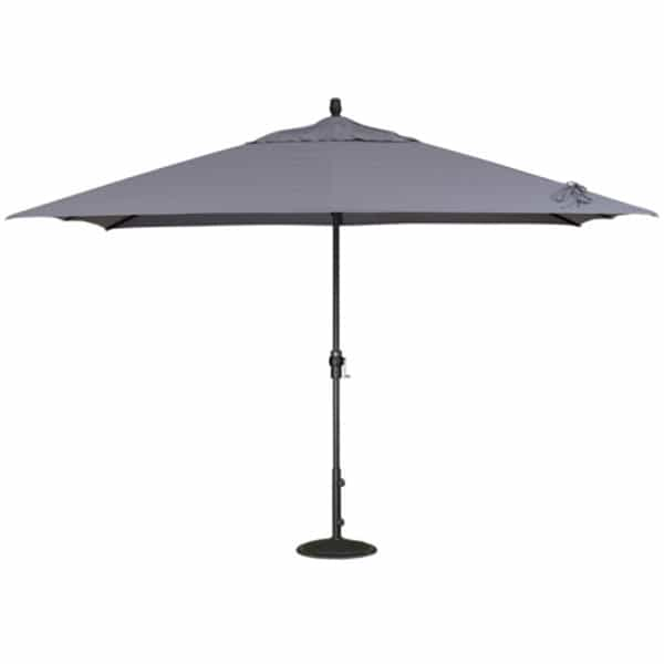 8'x11' Rectangular Crank-Lift Aluminum Umbrella