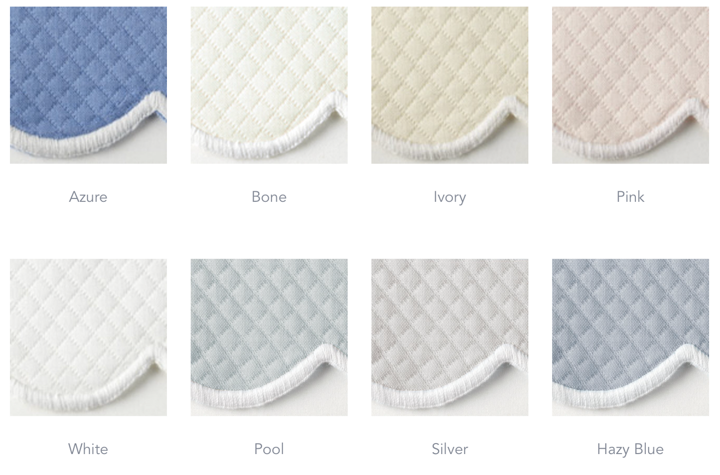 Diamond Pique Coverlet and Sham