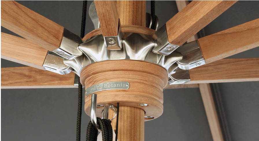 11.5' Shady Umbrella w/ Teak Frame