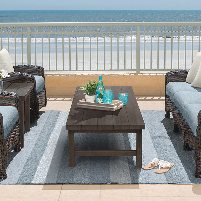 Trevi XL Rect Coffee Table - Smoke