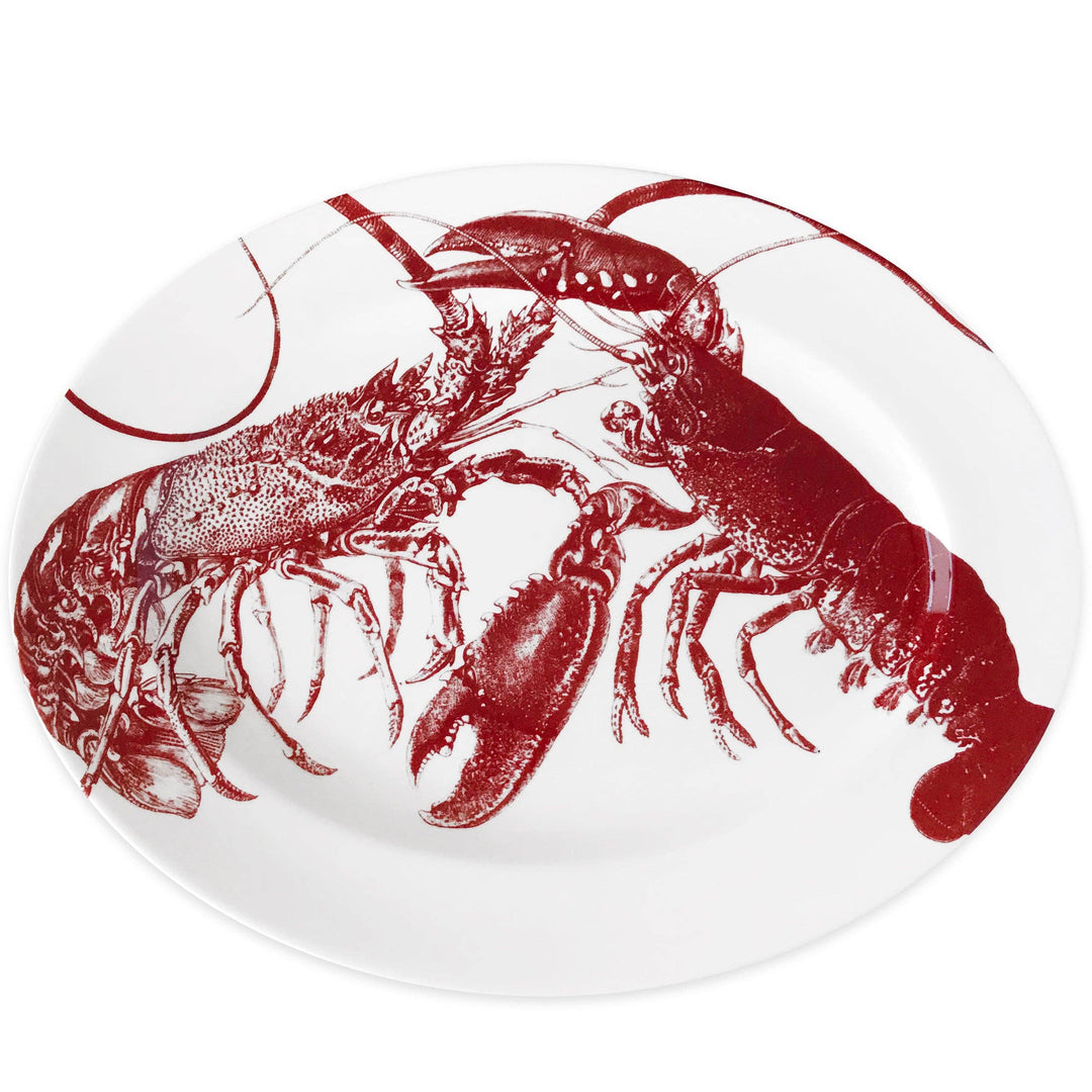 Red Lobster Large Oval Rimmed Platter